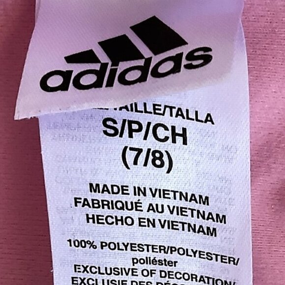 NEW ADIDAS STRIPED TRACK JACKET PINK/BLACK - Picture 8 of 9